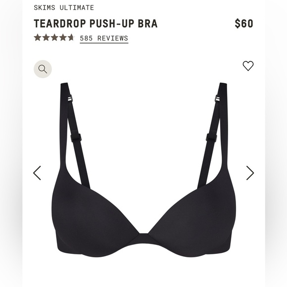 SKIMS TEARDROP PUSH UP BRA - Picture 2 of 9